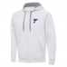 St. Louis Blues Antigua White Victory Full-Zip Hoodie