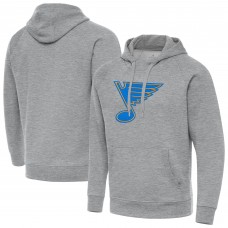 St. Louis Blues Antigua Heather Gray Victory Tall Pullover Hoodie