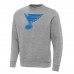 St. Louis Blues Antigua Heather Gray Victory Tall Pullover Sweatshirt
