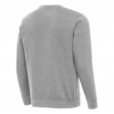 St. Louis Blues Antigua Heather Gray Victory Tall Pullover Sweatshirt