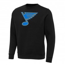 St. Louis Blues Antigua Black Victory Tall Pullover Sweatshirt