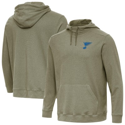 St. Louis Blues Antigua Olive Cloud Pullover Hoodie