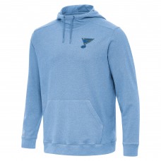 St. Louis Blues Antigua Heather Blue Cloud Pullover Hoodie