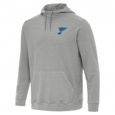 St. Louis Blues Antigua Heather Gray Cloud Pullover Hoodie