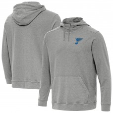 St. Louis Blues Antigua Heather Black Cloud Pullover Hoodie