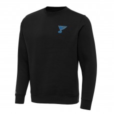 St. Louis Blues Antigua Black Victory Tall Pullover Sweatshirt
