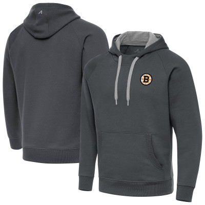 Толстовка Boston Bruins Antigua Charcoal Victory