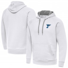 St. Louis Blues Antigua White Victory Pullover Hoodie