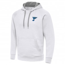 St. Louis Blues Antigua White Victory Pullover Hoodie