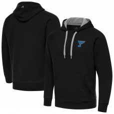 St. Louis Blues Antigua Black Victory Pullover Hoodie