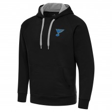 St. Louis Blues Antigua Black Victory Pullover Hoodie