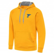 St. Louis Blues Antigua Gold Victory Pullover Hoodie