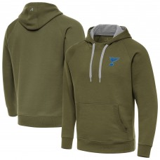 St. Louis Blues Antigua Olive Victory Pullover Hoodie
