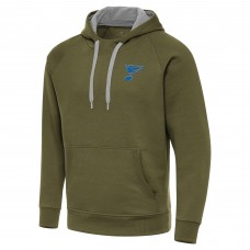 St. Louis Blues Antigua Olive Victory Pullover Hoodie