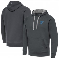 St. Louis Blues Antigua Charcoal Victory Pullover Hoodie