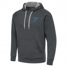 St. Louis Blues Antigua Charcoal Victory Pullover Hoodie