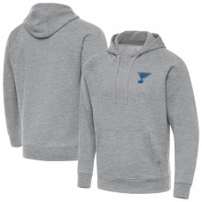 St. Louis Blues Antigua Heather Gray Victory Tall Pullover Hoodie