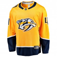 Джерси Nashville Predators Nicolas Hague Fanatics Gold Home Breakaway