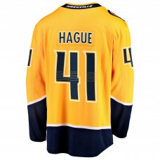 Джерси Nashville Predators Nicolas Hague Fanatics Gold Home Breakaway