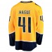 Джерси Nashville Predators Nicolas Hague Fanatics Gold Home Breakaway