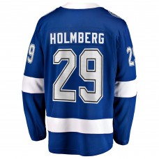 Джерси Tampa Bay Lightning Pontus Holmberg Fanatics Blue Home Breakaway