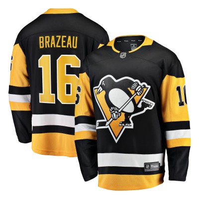 Игровая джерси Pittsburgh Penguins Justin Brazeau Fanatics Black Home Breakaway