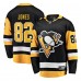 Джерси Pittsburgh Penguins Caleb Jones Fanatics Black Home Breakaway