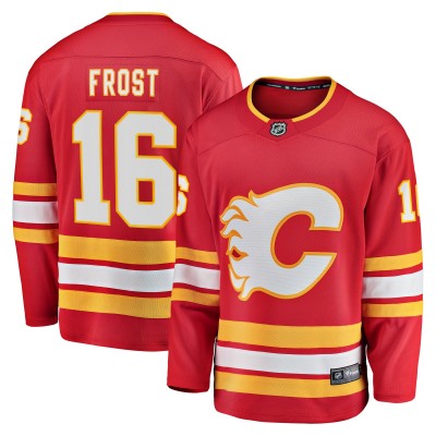 Джерси Calgary Flames Morgan Frost Fanatics Red Home Breakaway
