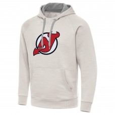 Толстовка New Jersey Devils Antigua Cream Big Logo Victory