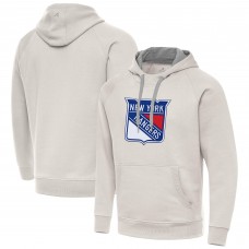 Толстовка New York Rangers Antigua Cream Big Logo Victory Толстовка New York Rangers Antigua Cream Big Logo Victory