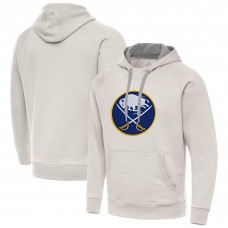 Buffalo Sabres Antigua Cream Big Logo Victory Pullover Hoodie