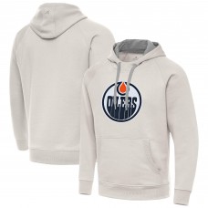 Толстовка Edmonton Oilers Antigua Cream Big Logo Victory