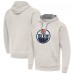 Толстовка Edmonton Oilers Antigua Cream Big Logo Victory