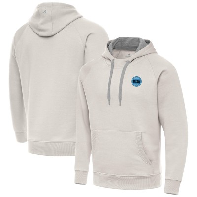 Utah Hockey Club Antigua Cream Victory Pullover Hoodie