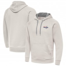 Washington Capitals Antigua Cream Victory Pullover Hoodie