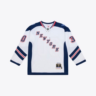 New York Rangers Henrik Lundqvist Mitchell & Ness White 2014 NHL Stadium Series Power Play Jersey