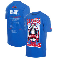 Футболка New York Rangers New Era Blue Stanley Cup Trophy Graphic Футболка New York Rangers New Era Blue Stanley Cup Trophy Graphic