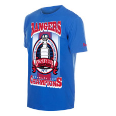 Футболка New York Rangers New Era Blue Stanley Cup Trophy Graphic Футболка New York Rangers New Era Blue Stanley Cup Trophy Graphic