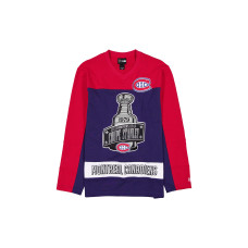 Джерси Montreal Canadiens New Era Navy/Red Stanley Cup Champions Long-Sleeve Hockey Shirt Джерси Montreal Canadiens New Era Navy/Red Stanley Cup Champions Long-Sleeve Hockey Shirt