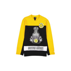 Джерси Boston Bruins New Era Black/Gold Stanley Cup Champions Long-Sleeve Hockey Shirt