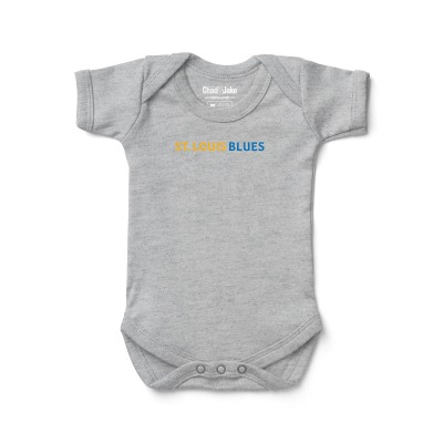 Newborn & Малышам St. Louis Blues Chad & Jake Heather Gray Bodysuit