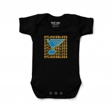 Newborn & Малышам St. Louis Blues Chad & Jake Black Bodysuit