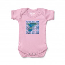 Newborn & Малышам St. Louis Blues Chad & Jake Light Pink Bodysuit