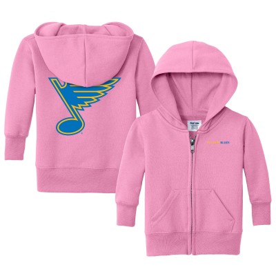 Newborn & Малышам St. Louis Blues Chad & Jake Pink Full-Zip Sweatshirt