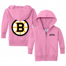 Newborn & Малышам Boston Bruins Chad & Jake Pink Full-Zip Sweatshirt