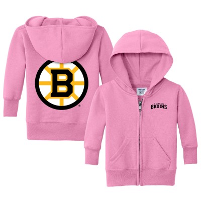 Newborn & Малышам Boston Bruins Chad & Jake Pink Full-Zip Sweatshirt