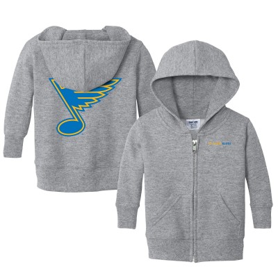 Newborn & Малышам St. Louis Blues Chad & Jake Heather Gray Full-Zip Sweatshirt