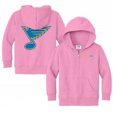 Toddler St. Louis Blues Chad & Jake Pink Full-Zip Sweatshirt