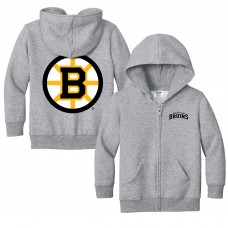 Toddler Boston Bruins Chad & Jake Heather Gray Full-Zip Sweatshirt
