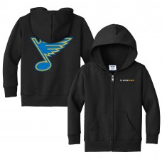 Toddler St. Louis Blues Chad & Jake Black Full-Zip Sweatshirt